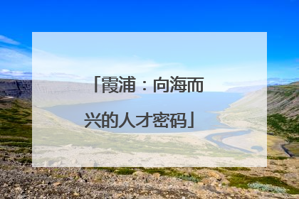 霞浦：向海而兴的人才密码