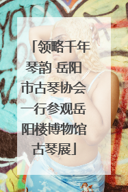 领略千年琴韵 岳阳市古琴协会一行参观岳阳楼博物馆古琴展