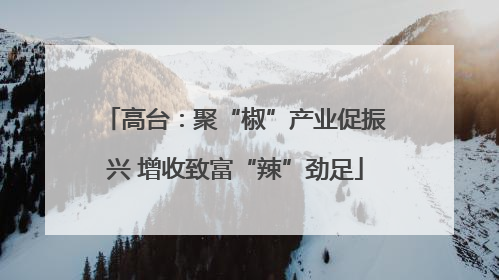 高台：聚“椒”产业促振兴 增收致富“辣”劲足