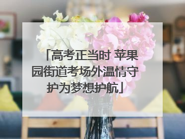 高考正当时 苹果园街道考场外温情守护为梦想护航