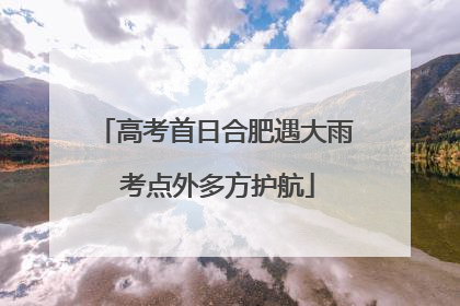 高考首日合肥遇大雨 考点外多方护航