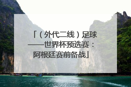 （外代二线）足球——世界杯预选赛：阿根廷赛前备战