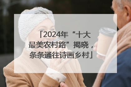 2024年“十大最美农村路”揭晓，条条通往诗画乡村