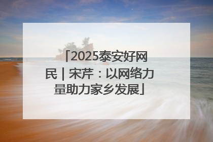 2025泰安好网民｜宋芹：以网络力量助力家乡发展