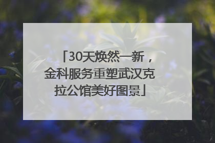 30天焕然一新，金科服务重塑武汉克拉公馆美好图景