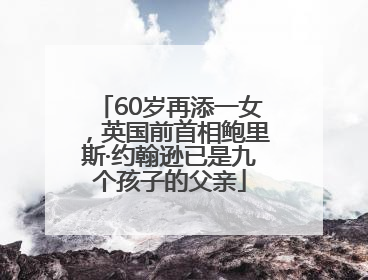 60岁再添一女，英国前首相鲍里斯·约翰逊已是九个孩子的父亲