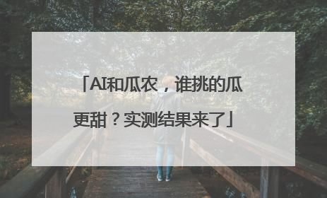 AI和瓜农，谁挑的瓜更甜？实测结果来了