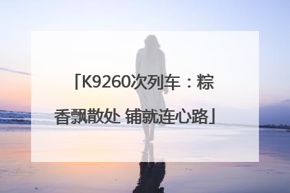 K9260次列车：粽香飘散处 铺就连心路