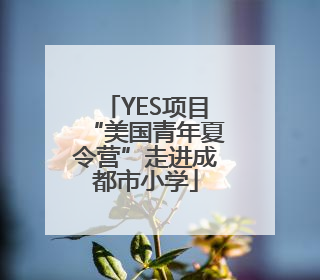 YES项目“美国青年夏令营”走进成都市小学